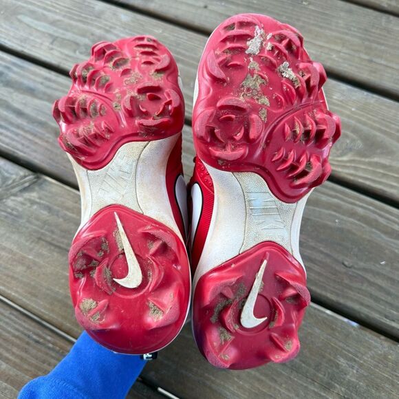 Nike Kids Force Trout 7 Pro 4Y High Top Lace Up Velcro Baseball Cleat - Picture 3 of 11